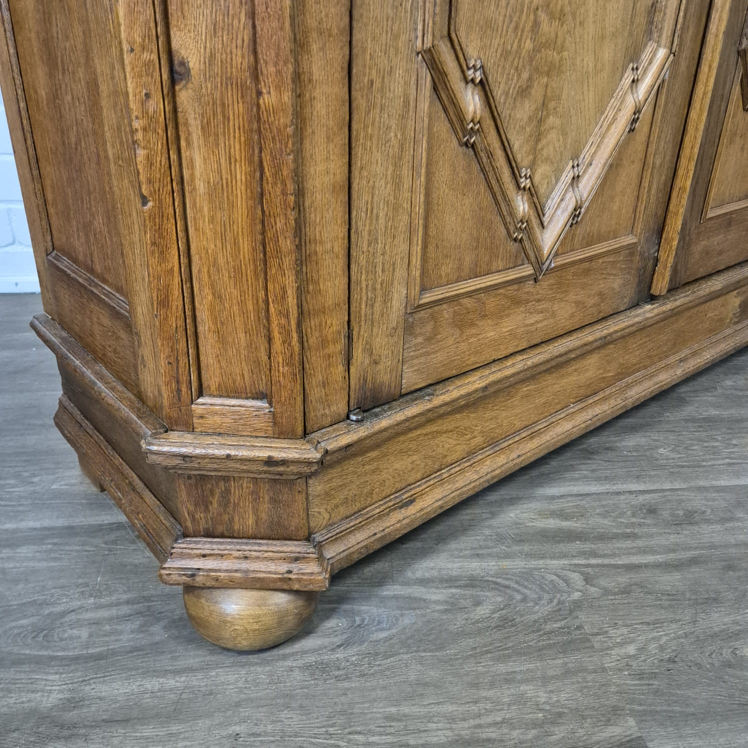 Schrank Kleiderschrank Barock 1770 Eiche – Bild 9