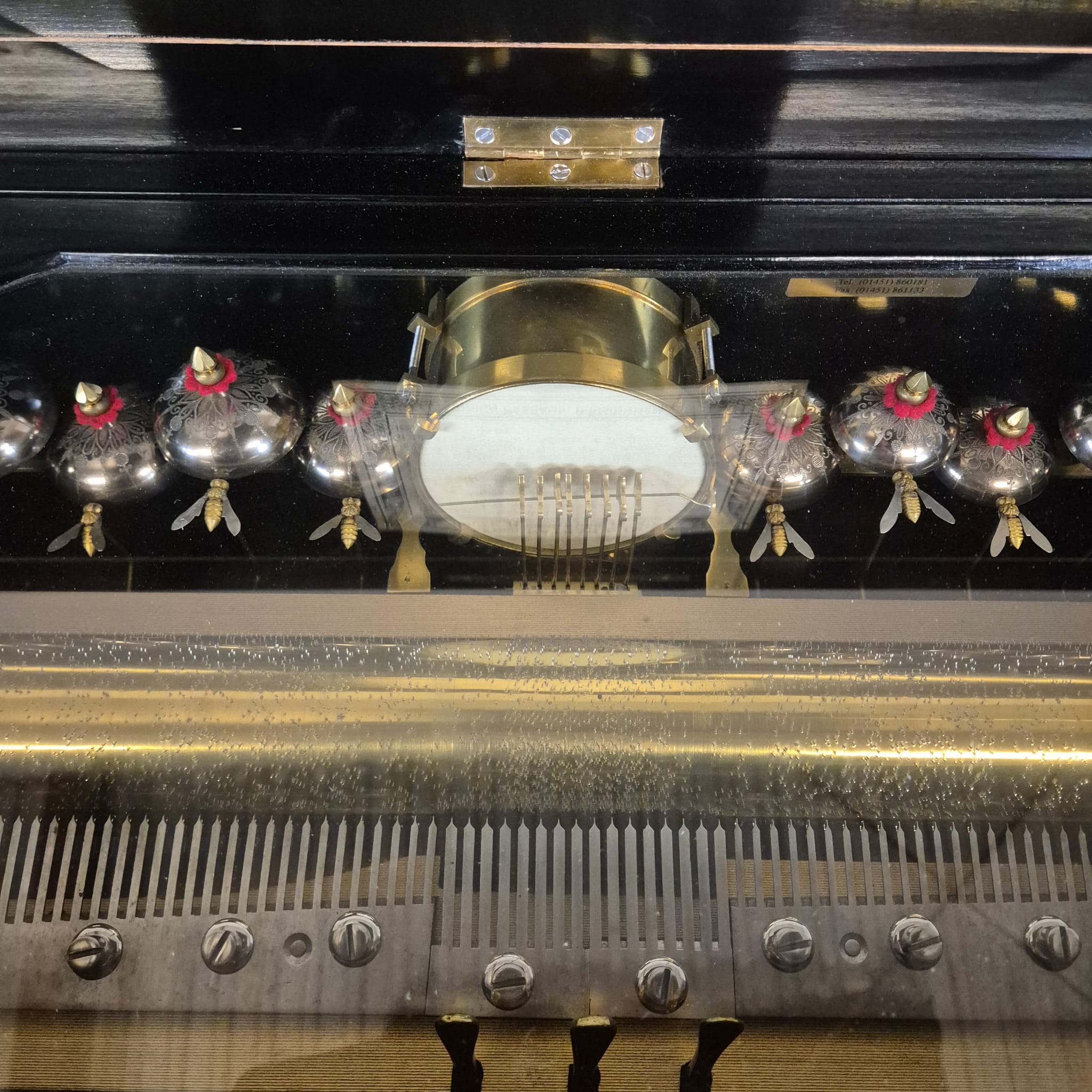 Spieldose Walzenspieluhr 1870 Wurzelholz – Bild 11