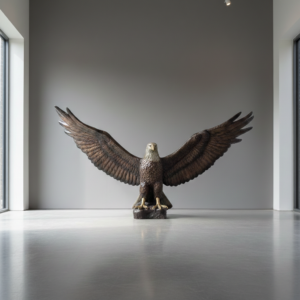 Weißkopfseeadler Adler Bronze 2,20 m x 1,40 m