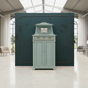 Vertiko mit Aufsatz Jugendstil 1910 Kiefer