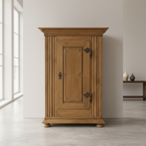 Kleiderschrank Dielenschrank Biedermeier 1810 Eiche