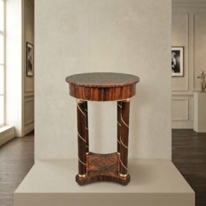 Beistelltisch Tisch Nussbaum Ø 0,47 m