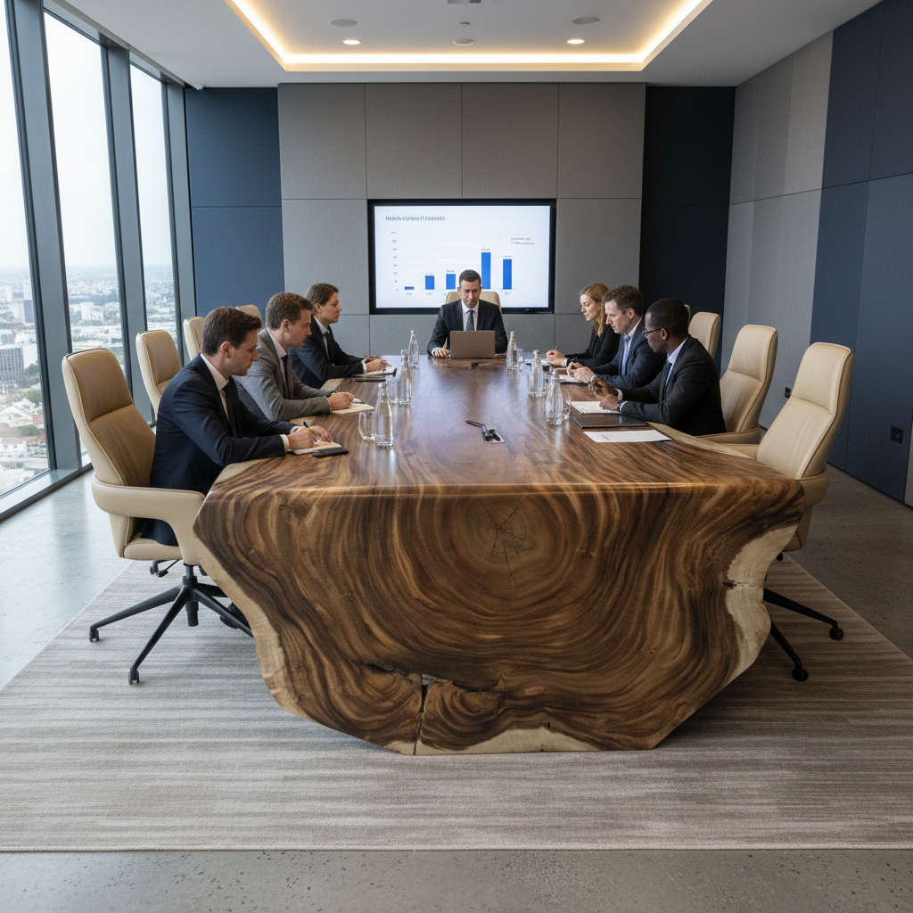 Esstisch Baumstamm-Tisch Akazie 3,30 m x 1,65 m – Bild 2