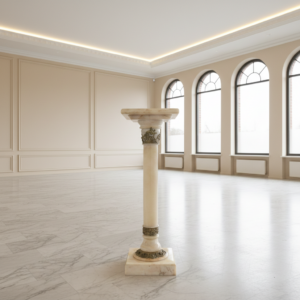 Säule Pfeiler Gründerzeit 1880 Marmor Bronze