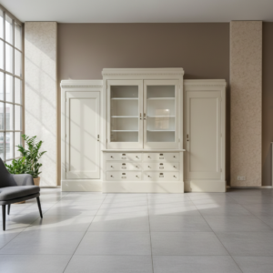 Ladenregal Kleiderschrank Jugendstil 1920 Eiche