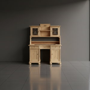 Aufsatz-Schreibtisch Jugendstil 1900 Kiefer