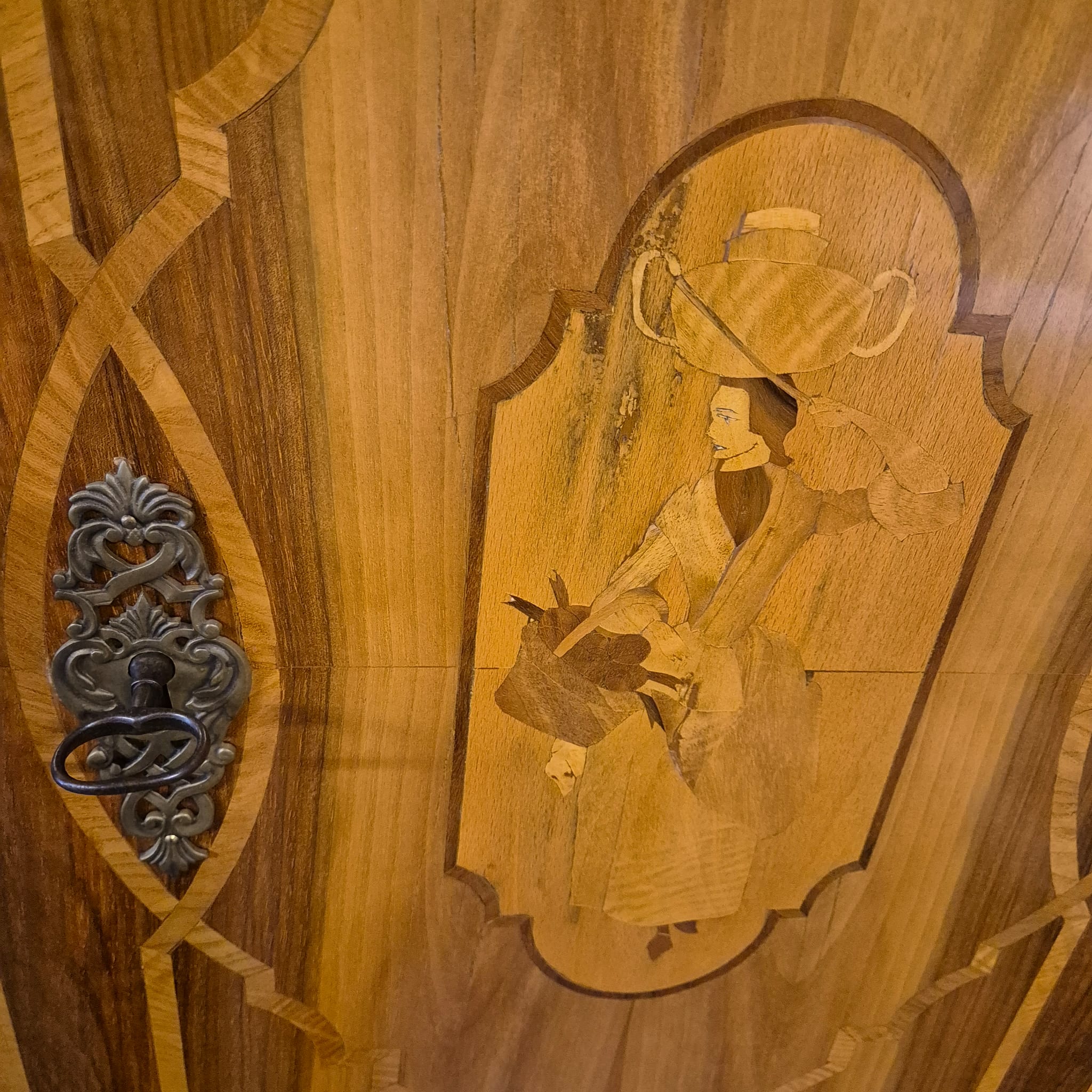 Schrank Kleiderschrank Barock 1780 Nussbaum – Bild 20