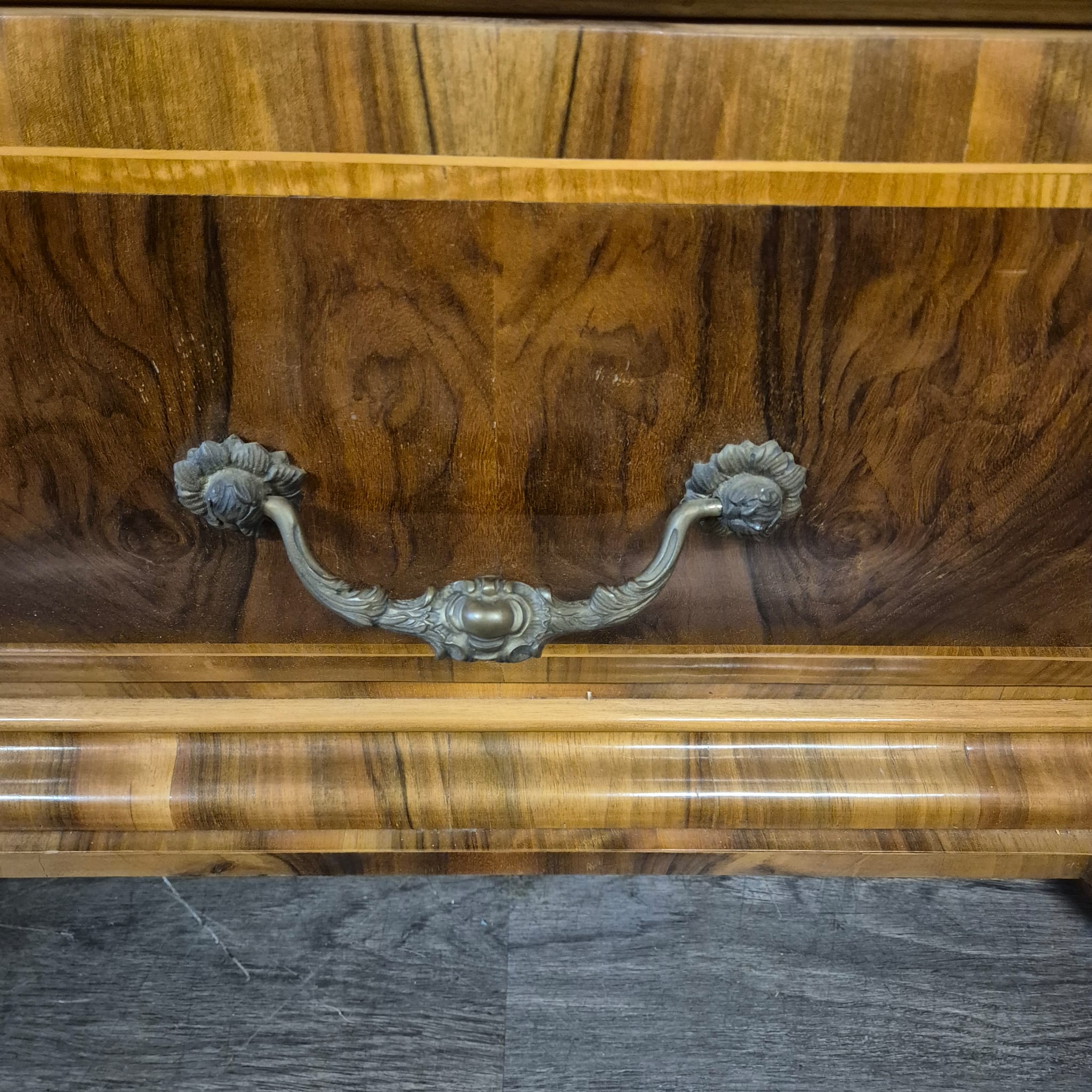 Schrank Kleiderschrank Barock 1780 Nussbaum – Bild 11