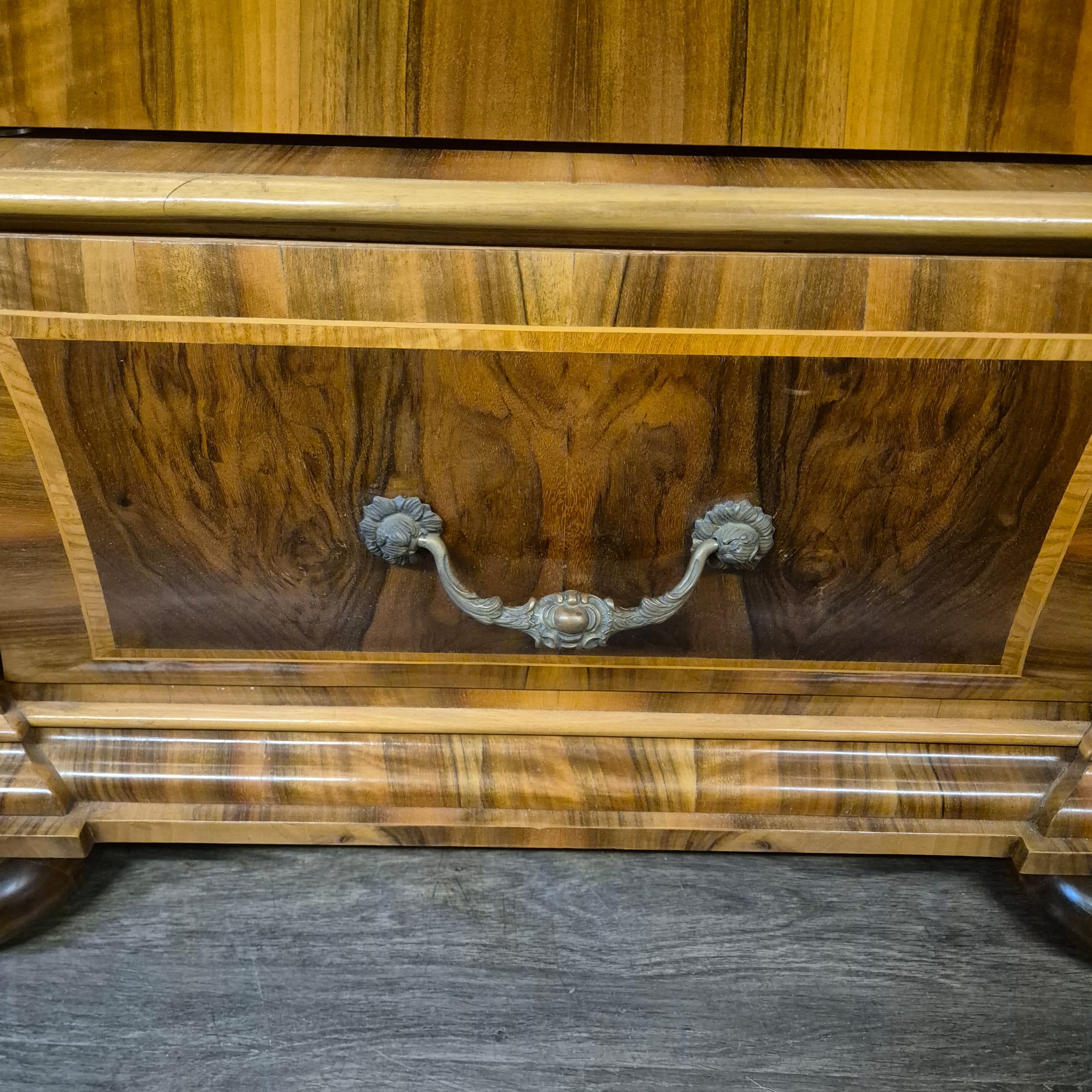 Schrank Kleiderschrank Barock 1780 Nussbaum – Bild 10