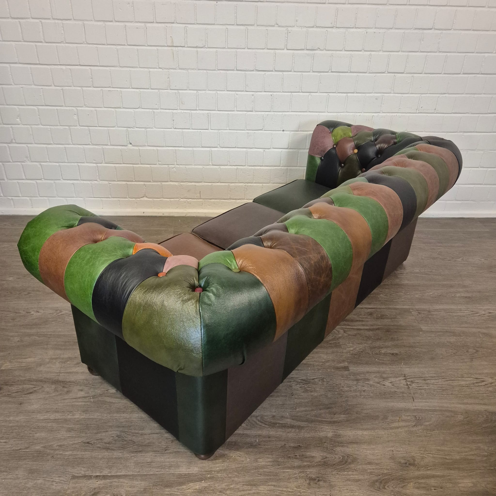 Chesterfield Sofa Couch Leder Modell Jungle 2,25 m – Bild 9