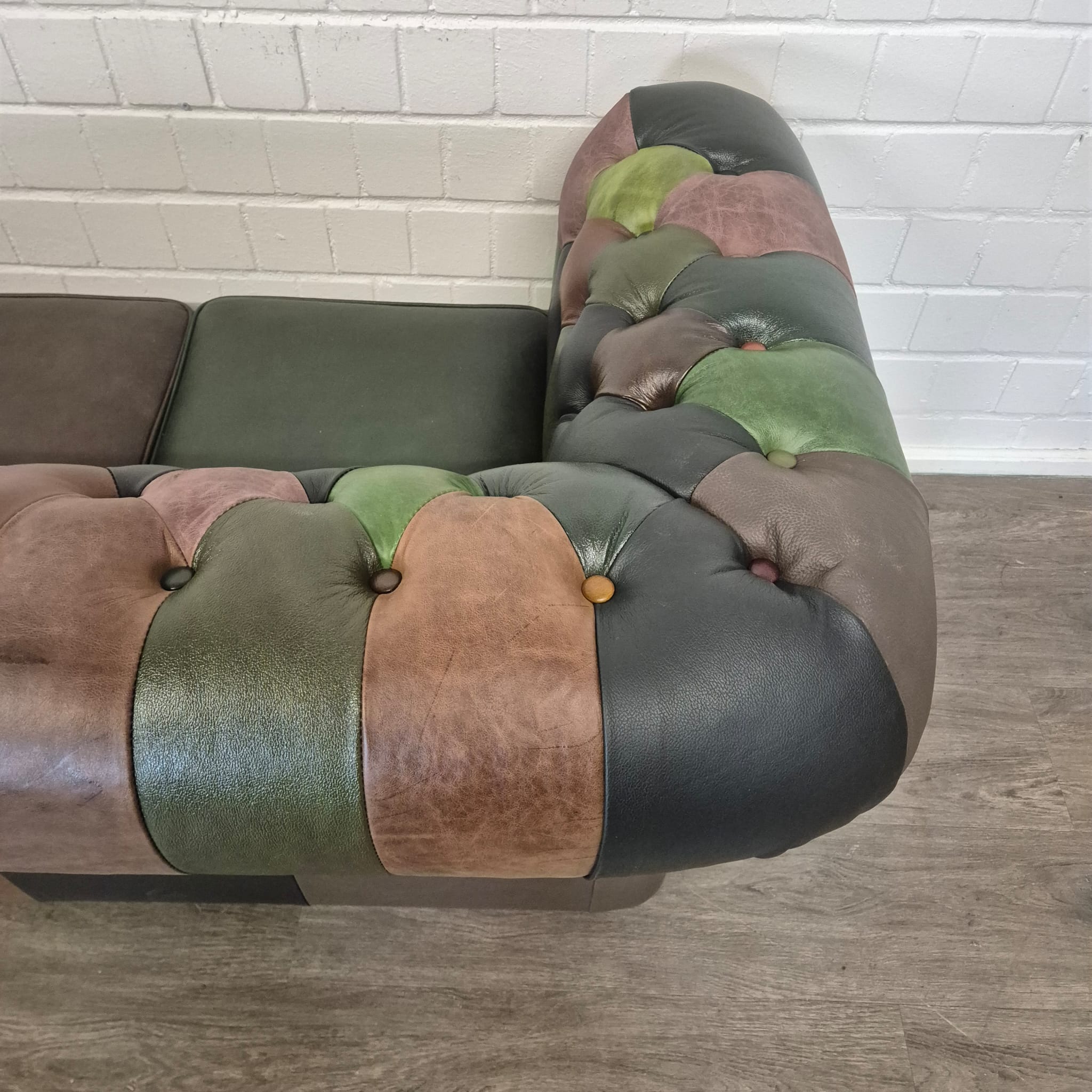 Chesterfield Sofa Couch Leder Modell Jungle 2,25 m – Bild 12