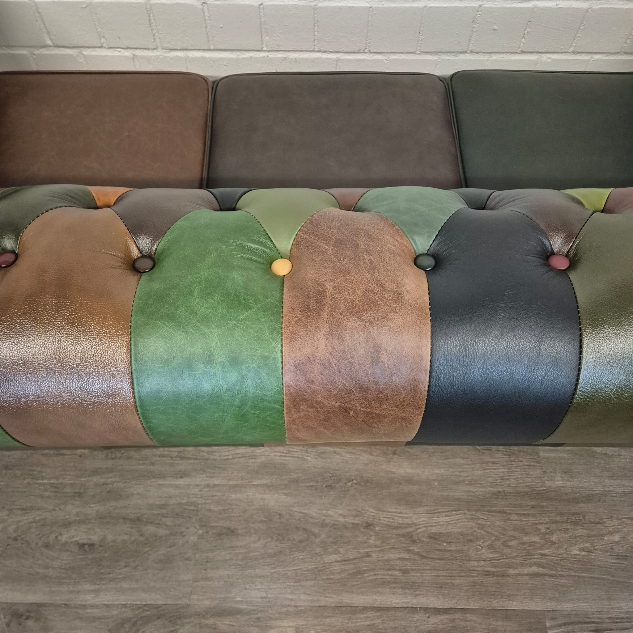 Chesterfield Sofa Couch Leder Modell Jungle 2,25 m – Bild 11