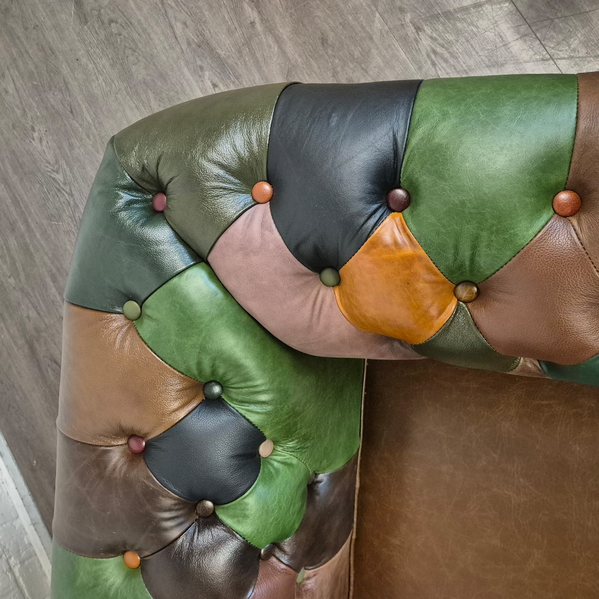 Chesterfield Sofa Couch Leder Modell Jungle 2,25 m – Bild 13