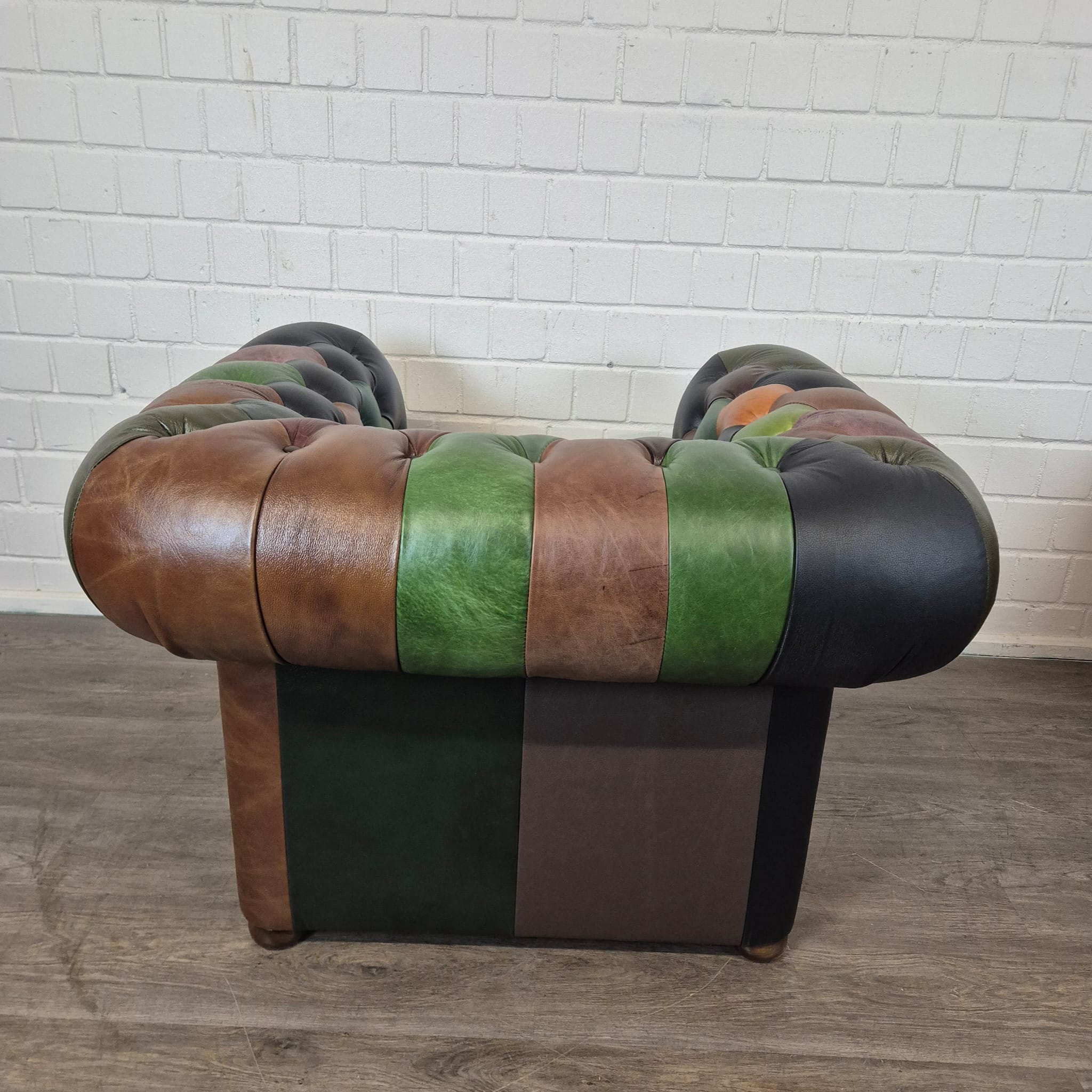 Chesterfield Sessel Leder Modell Jungle – Bild 8