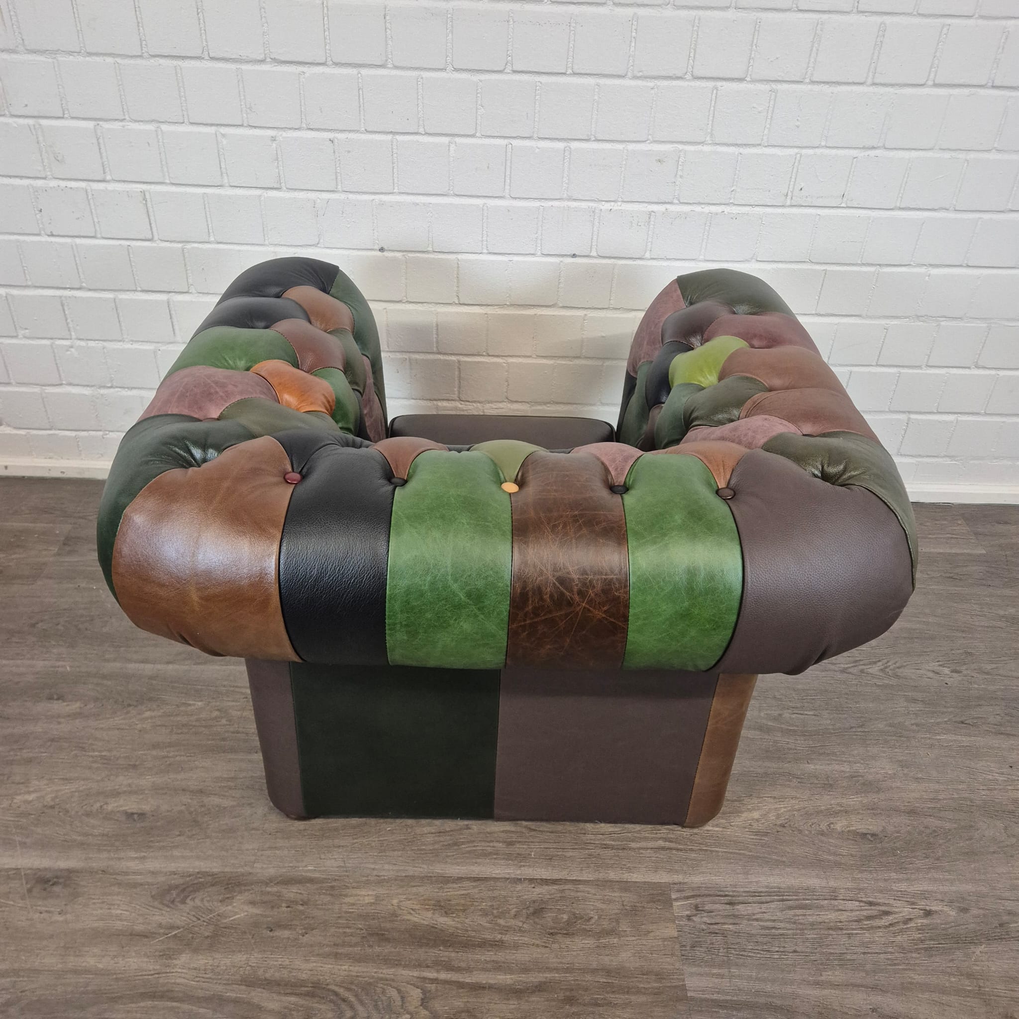 Chesterfield Sessel Leder Modell Jungle – Bild 8