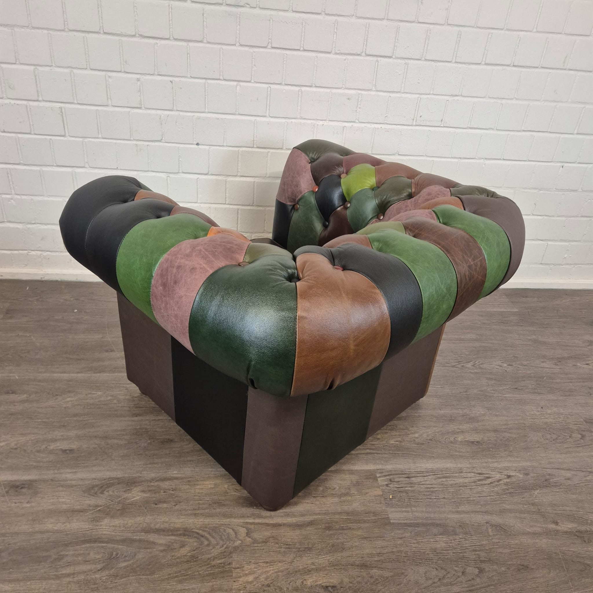 Chesterfield Sessel Leder Modell Jungle – Bild 7