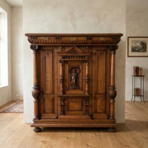 Vertiko Beistellschrank Gründerzeit 1880 Nussbaum