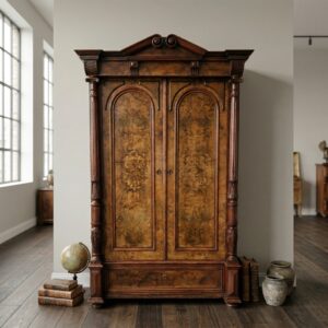 Kleiderschrank Schrank Gründerzeit 1880 Nussbaum