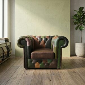 Chesterfield Sessel Leder Modell Jungle