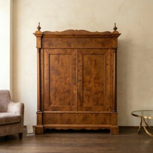 Kleiderschrank Schrank Biedermeier 1850 Esche