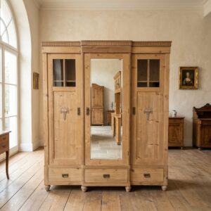 Kleiderschrank Dielenschrank Jugendstil 1910 Kiefer