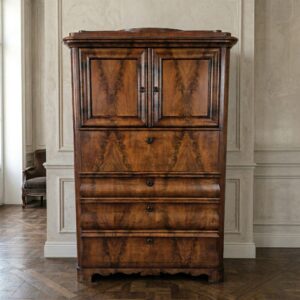 Beistellschrank Pfeilerschrank Biedermeier 1850 Mahagoni