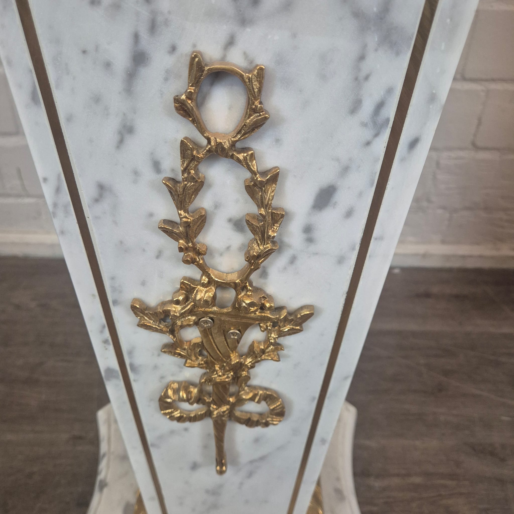 Set Stehlampen Laternen Messing Marmor 2,10 m – Bild 22