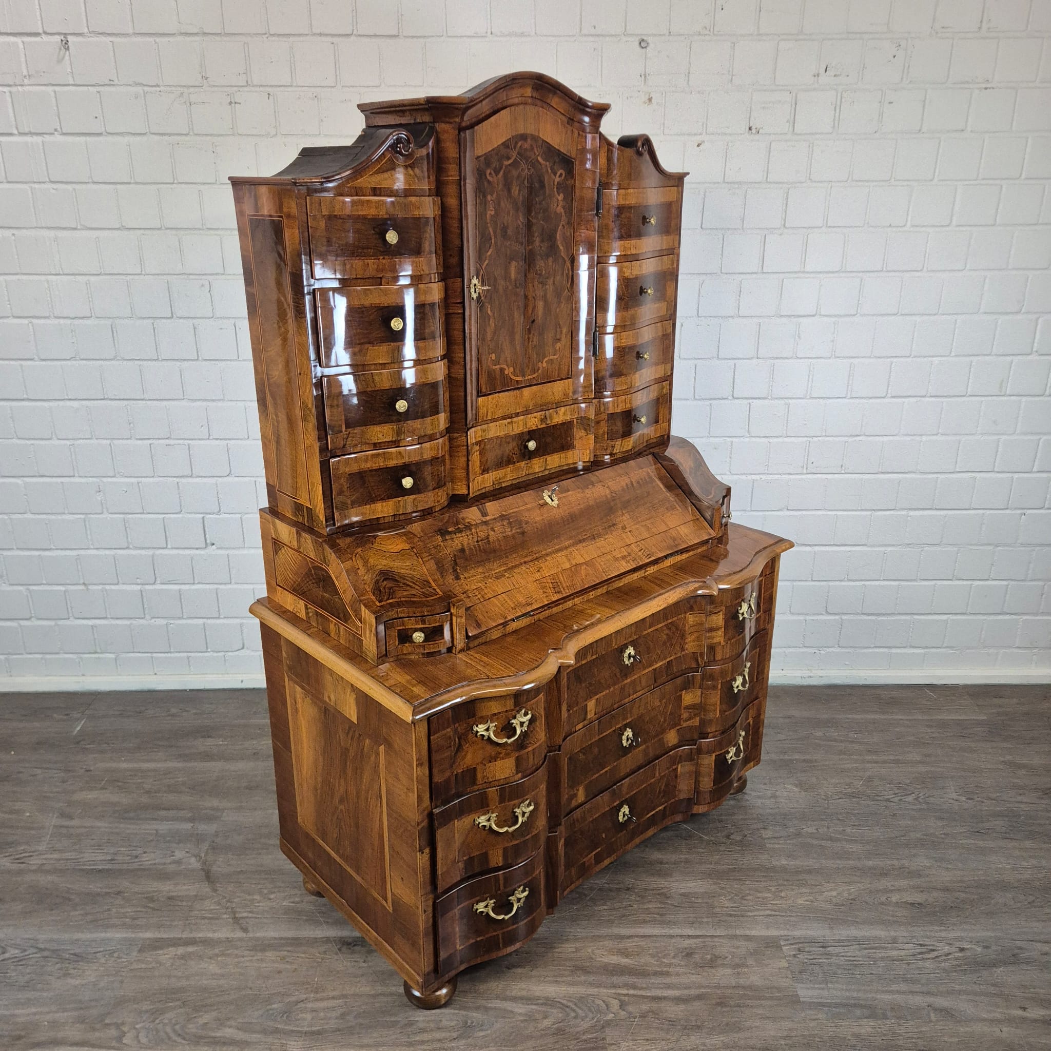 Tabernakelsekretär Barock 1770 Nussbaum – Bild 4