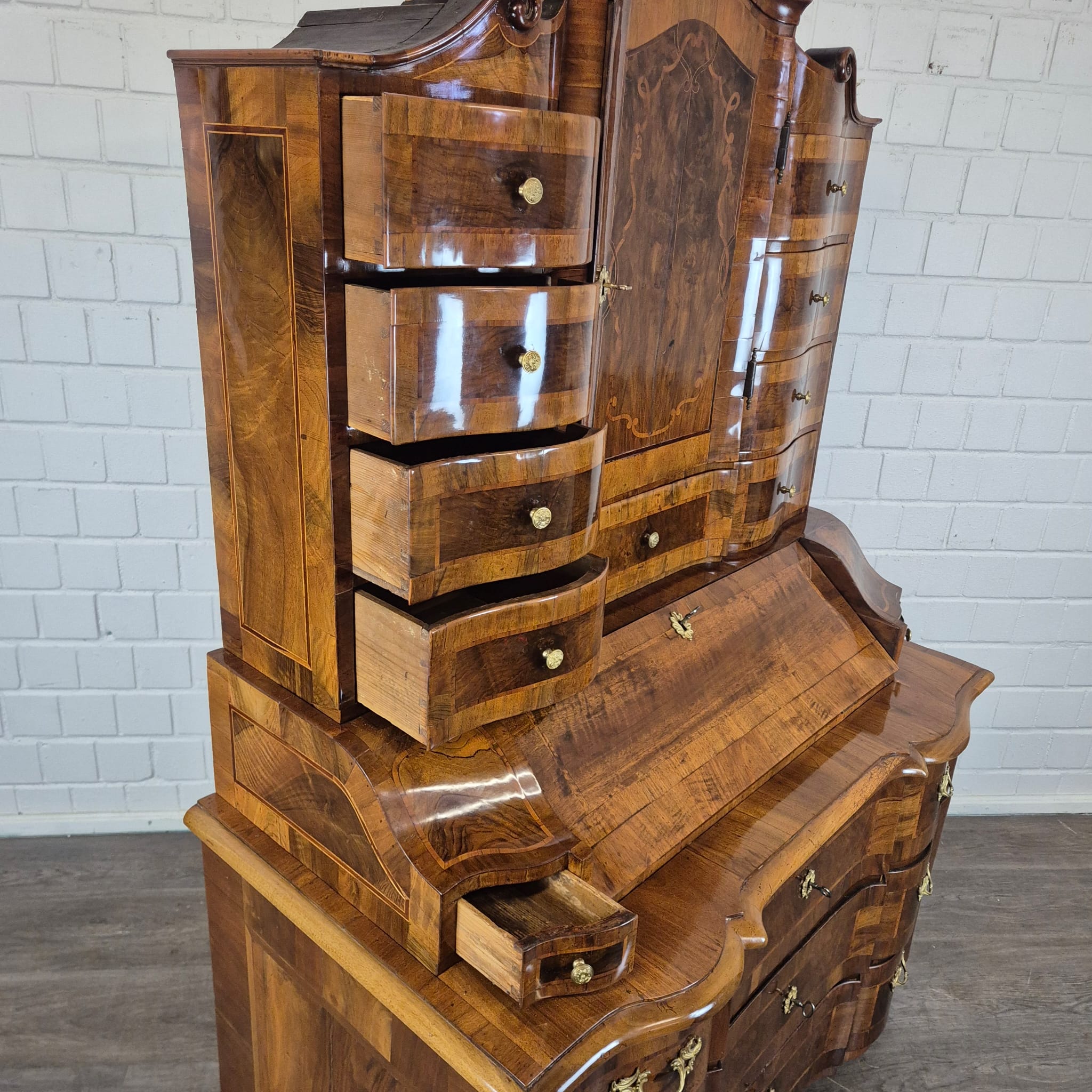 Tabernakelsekretär Barock 1770 Nussbaum – Bild 23