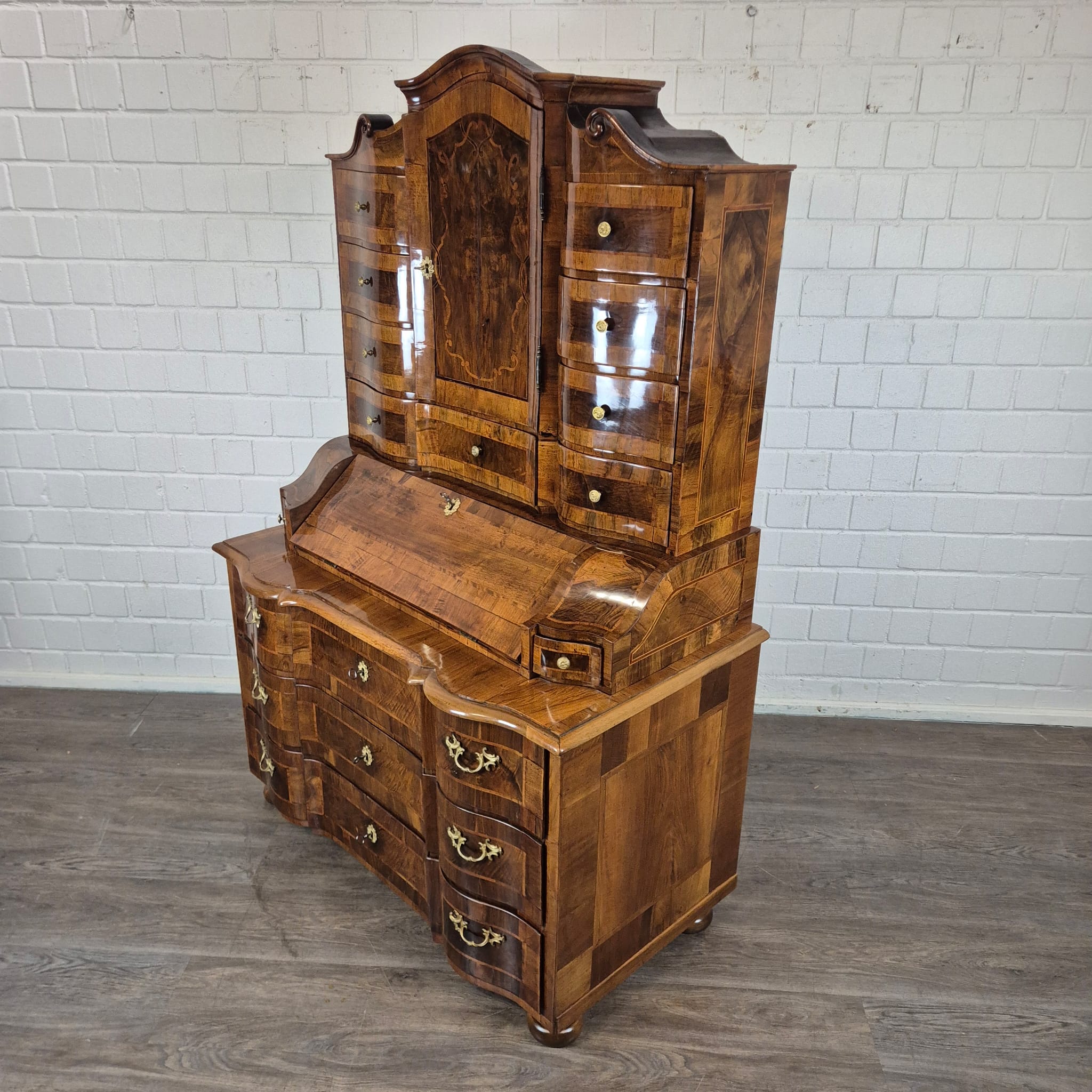 Tabernakelsekretär Barock 1770 Nussbaum – Bild 5