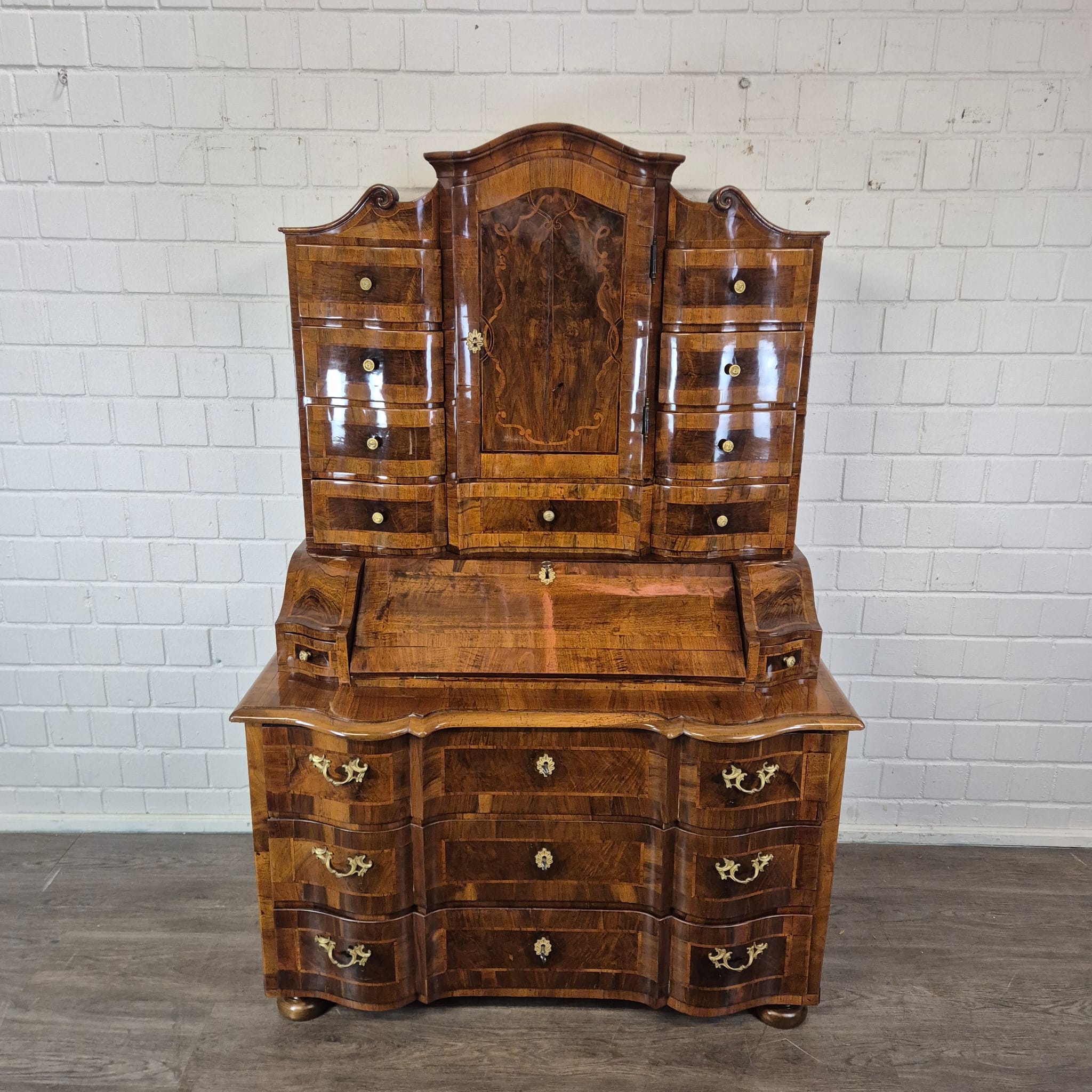 Tabernakelsekretär Barock 1770 Nussbaum – Bild 3