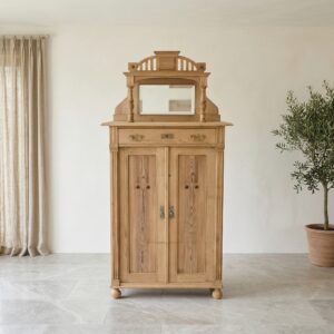 Vertiko mit Aufsatz Jugendstil 1900 Kiefer