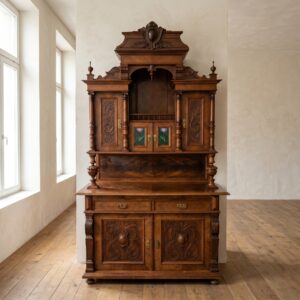 Buffetschrank Schrank Gründerzeit 1880 Nussbaum