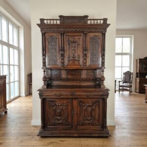 Buffetschrank Schrank Gründerzeit 1880 Nussbaum