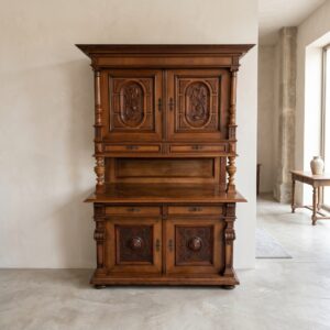 Buffetschrank Schrank Gründerzeit 1880 Nussbaum