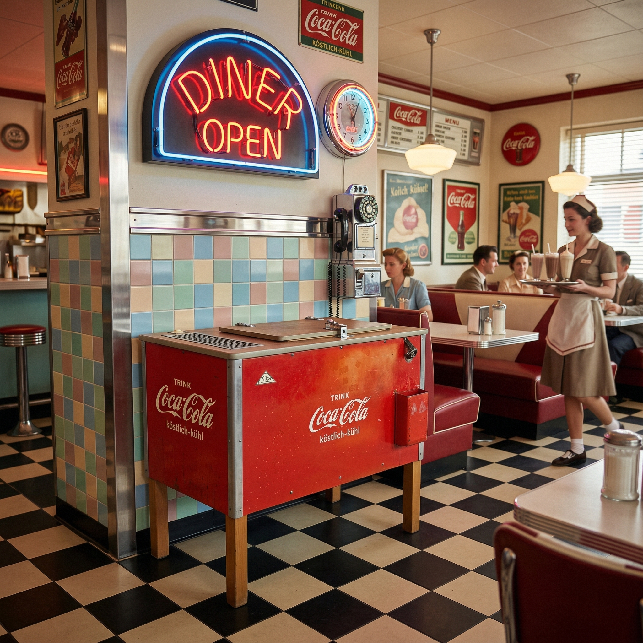 Vintage Coca-Cola Kühltruhe 50er Jahre – Bild 2