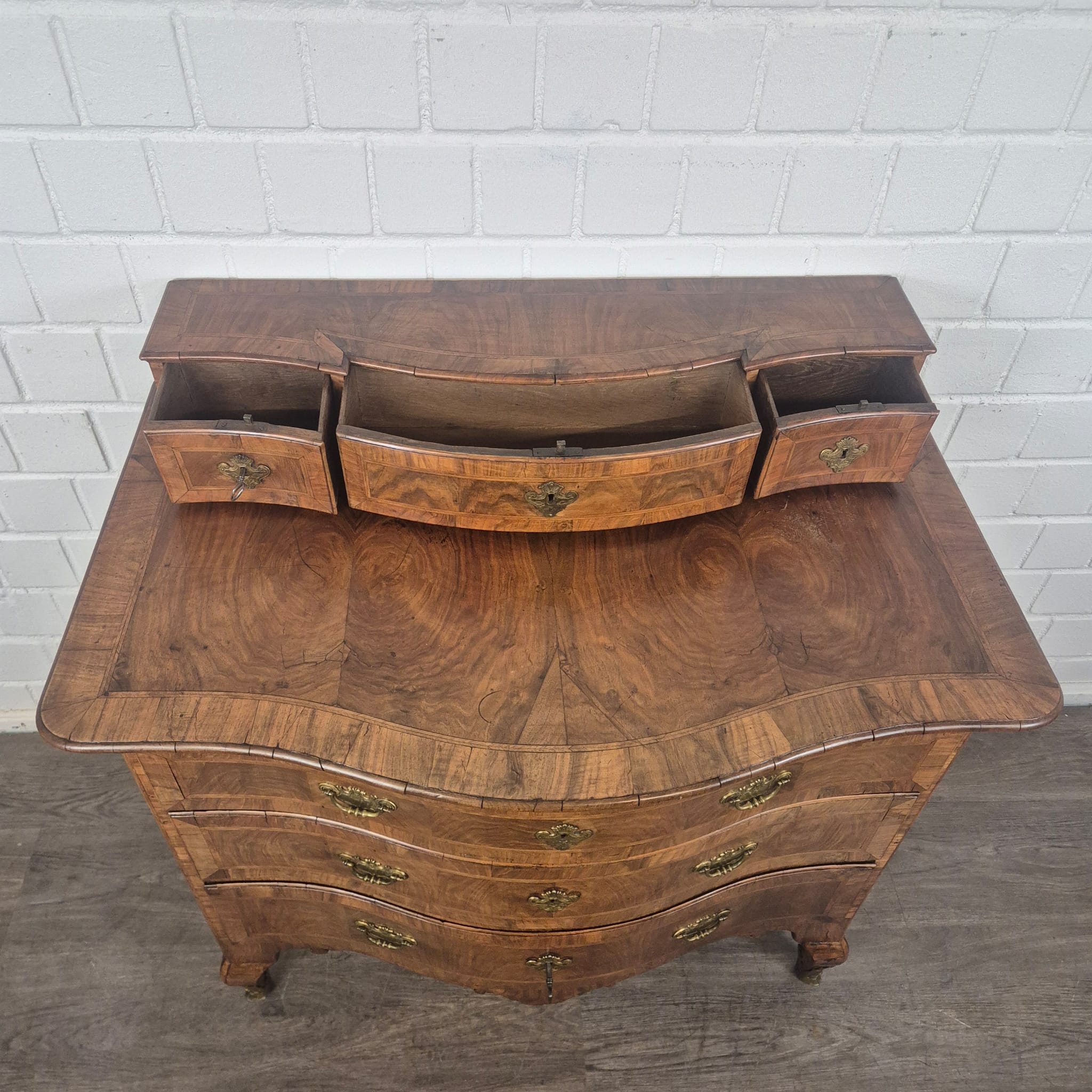 Kommode Barock 1780 Nussbaum – Bild 14