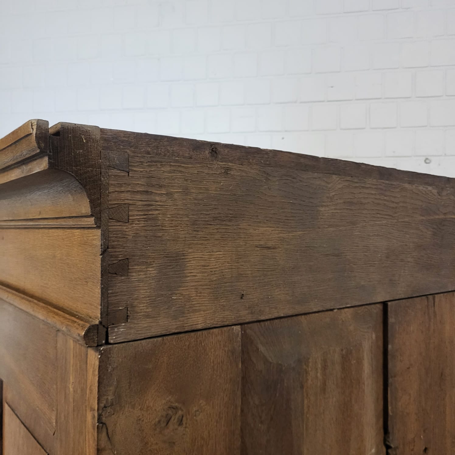 Schrank Kleiderschrank Barock 1780 Eiche – Bild 18