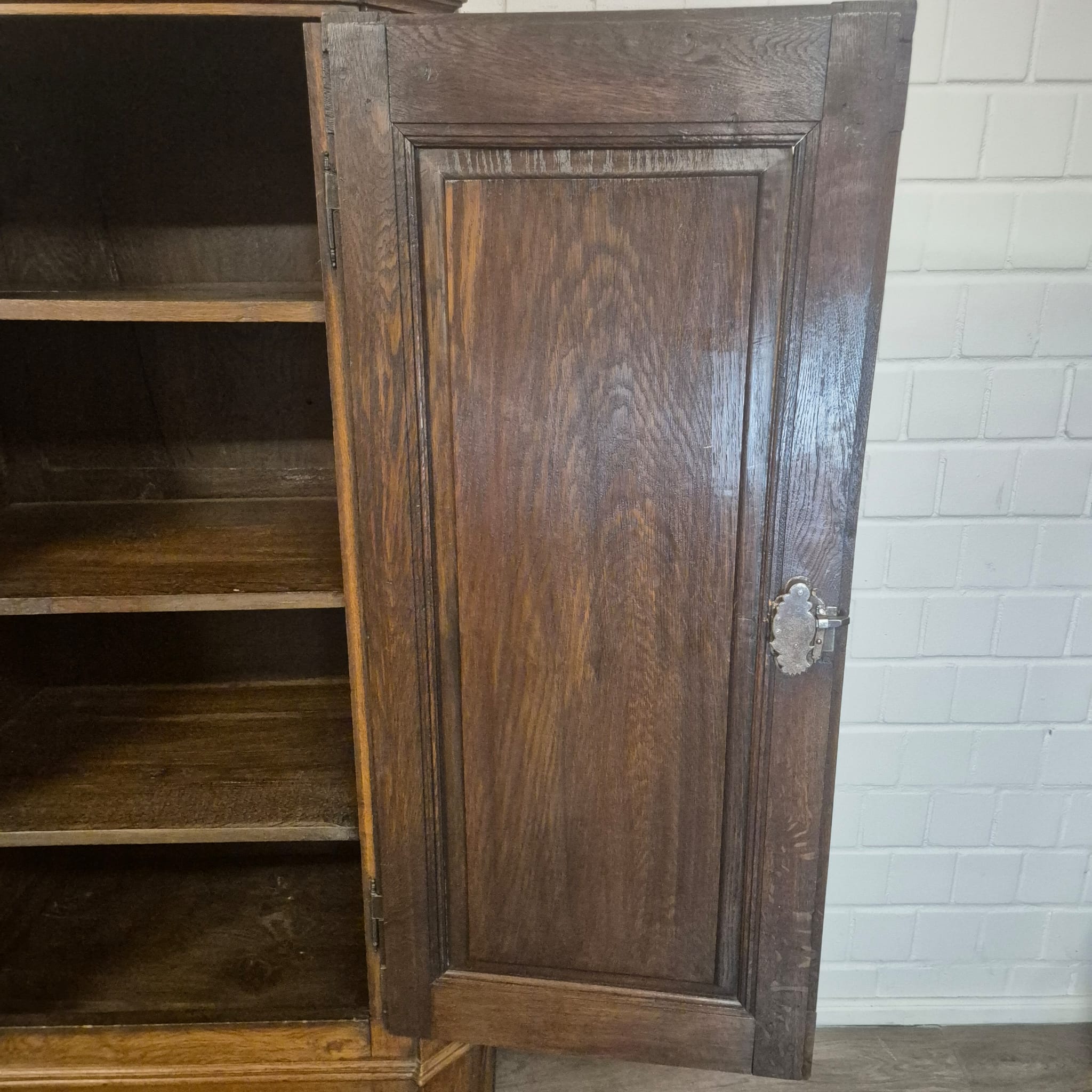 Schrank Kleiderschrank Spätbarock 1810 Eiche – Bild 19
