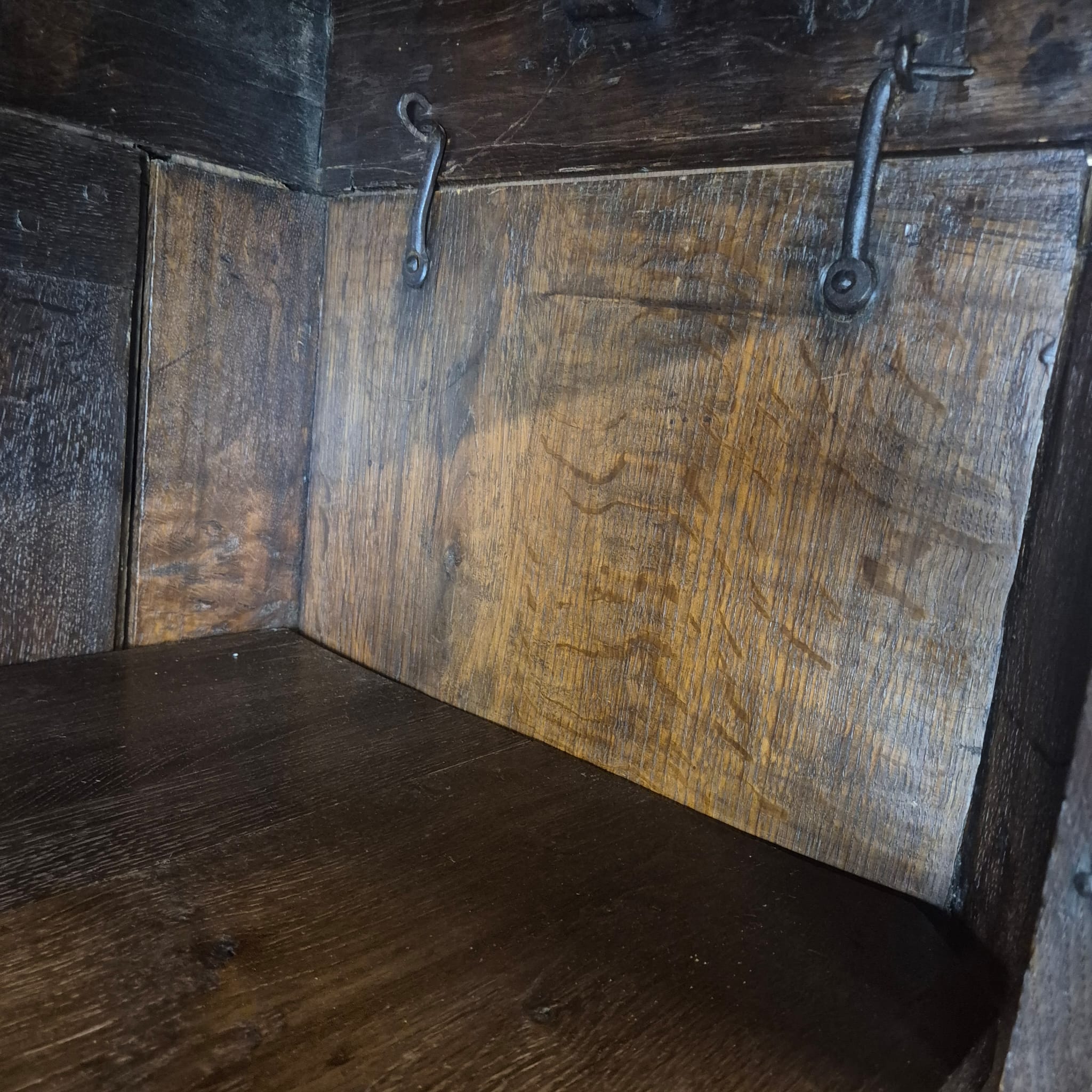 Schrank Kleiderschrank Spätbarock 1810 Eiche – Bild 20