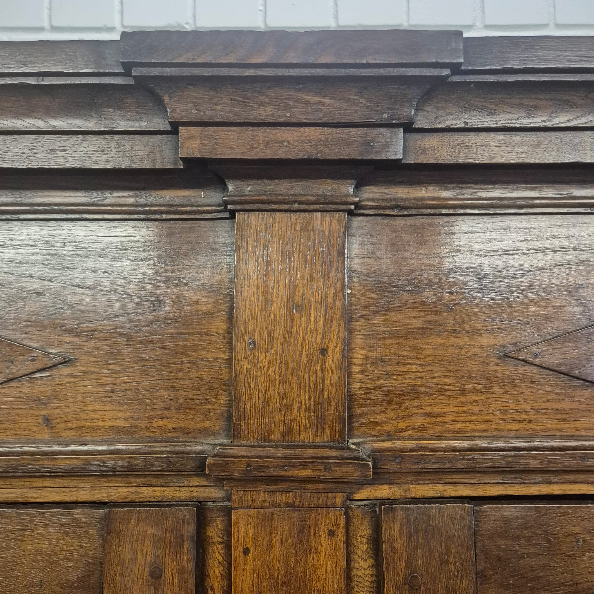 Schrank Kleiderschrank Spätbarock 1810 Eiche – Bild 10