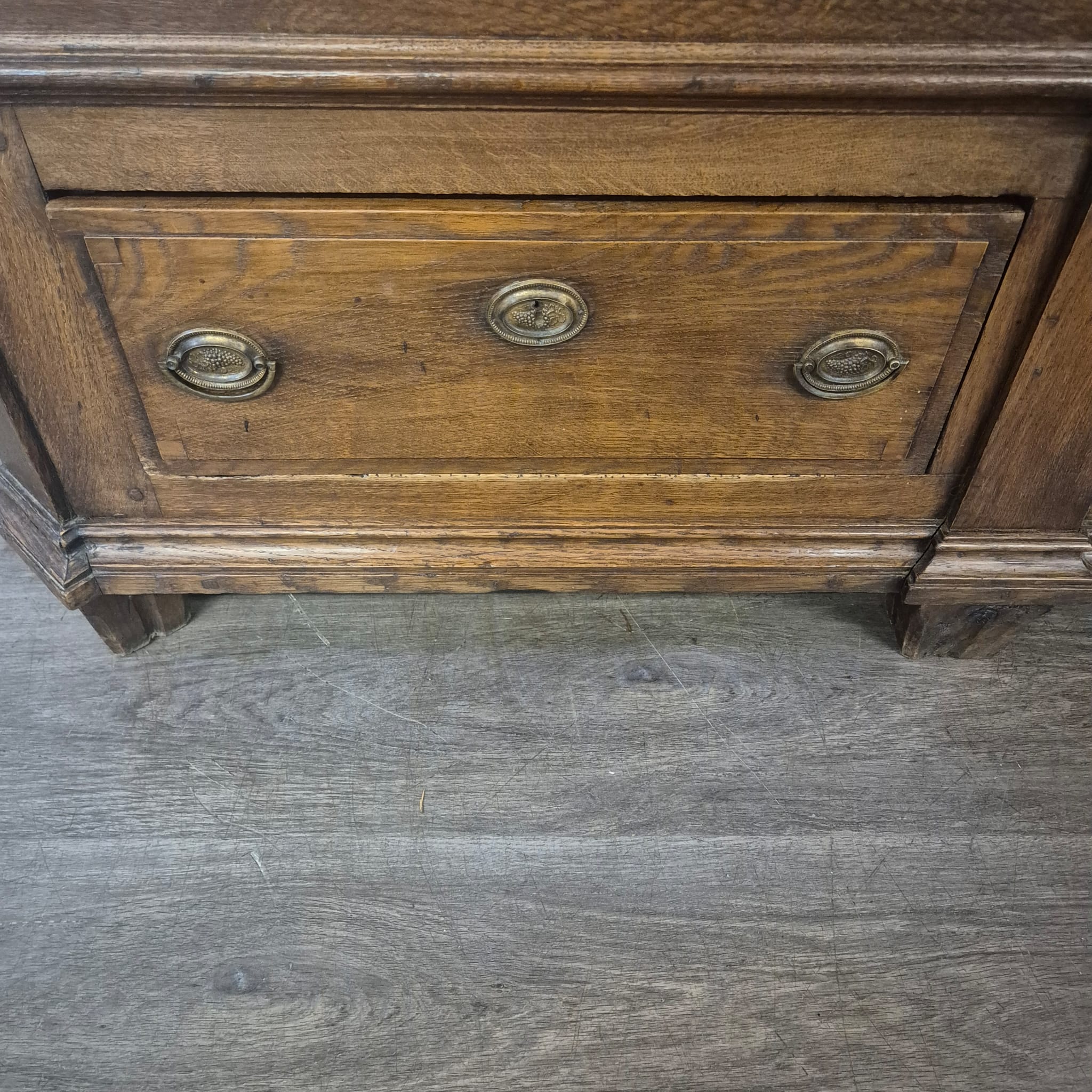 Schrank Kleiderschrank Spätbarock 1810 Eiche – Bild 15