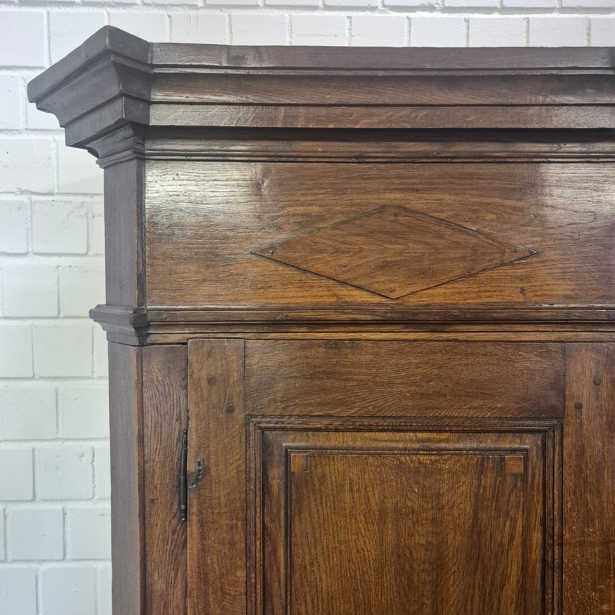 Schrank Kleiderschrank Spätbarock 1810 Eiche – Bild 9