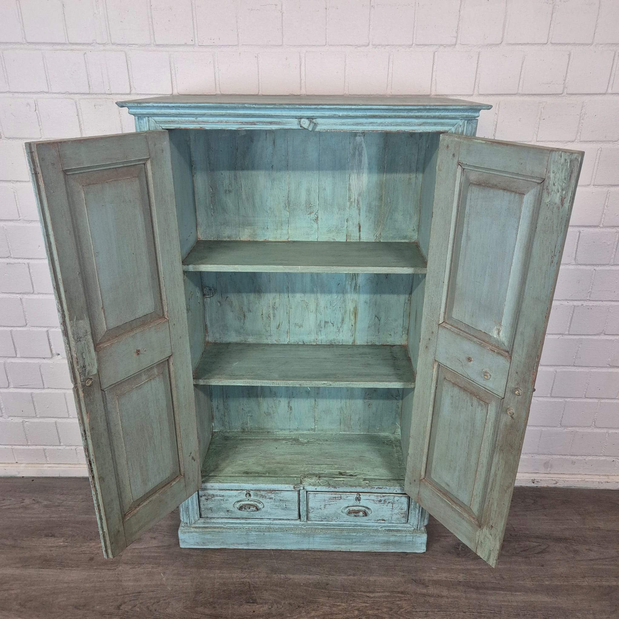 Schrank Beistellschrank Teakholz 0,86 m – Bild 12