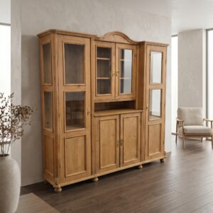 Buffetschrank Vitrine Jugendstil 1900 Kiefer