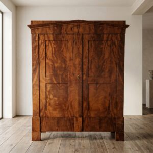 Kleiderschrank Schrank Biedermeier 1840 Mahagoni