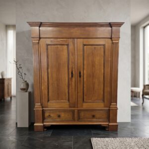 Kleiderschrank Biedermeier 1830 Eiche