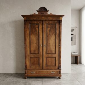 Kleiderschrank Schrank Gründerzeit 1880 Nussbaum