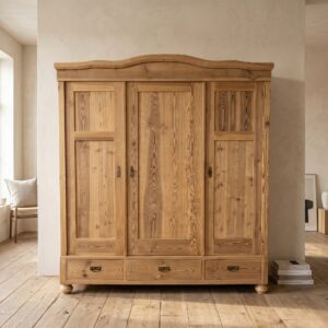 Dielenschrank Kleiderschrank Jugendstil 1900 Kiefer