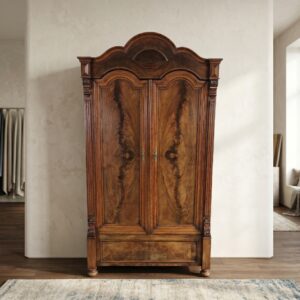 Schrank Kleiderschrank Louis Philippe 1860 Mahagoni
